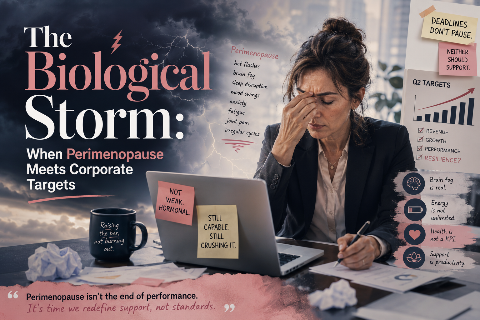 The Biological Storm: When Perimenopause Meets Corporate Targets